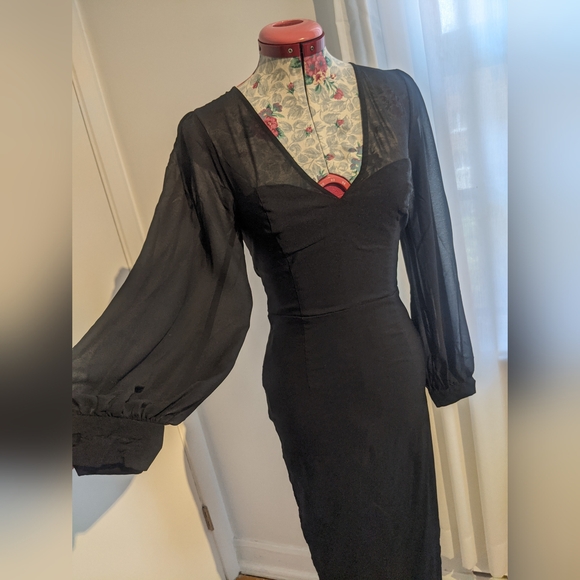 Black pencil dress size Small - Picture 9 of 16